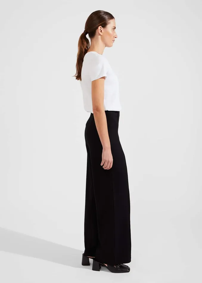 Women Petite Prim Trousers Black Hobbs Trousers
