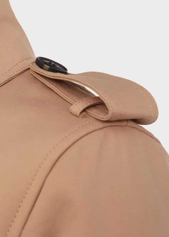 Women Petite Saskia Shower Resistant Trench Coat Tan Hobbs Coats and Jackets