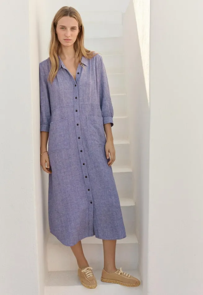 Women Pleatdetail Dress Violet Poetry Fashion Dresses and Skirts