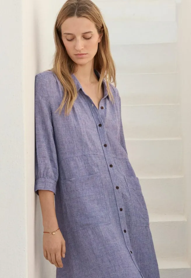 Women Pleatdetail Dress Violet Poetry Fashion Dresses and Skirts