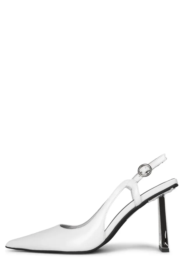 Women Pump Jeffrey Campbell CREATIVE White Box Silver