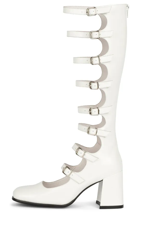Women Pump Jeffrey Campbell MONSIEUR White Box