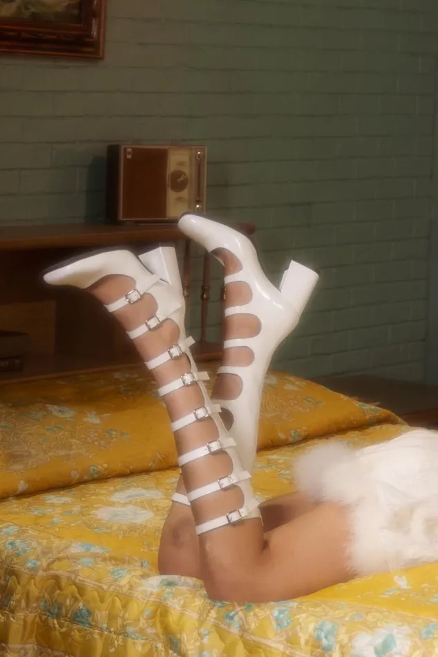 Women Pump Jeffrey Campbell MONSIEUR White Box