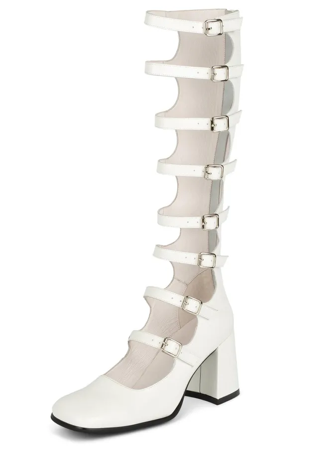 Women Pump Jeffrey Campbell MONSIEUR White Box