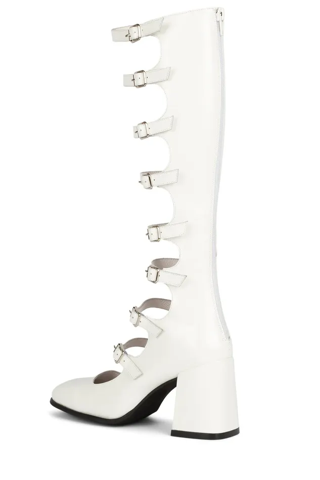 Women Pump Jeffrey Campbell MONSIEUR White Box