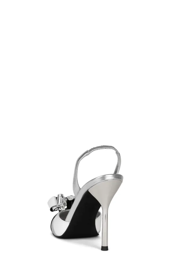 Women Pump Jeffrey Campbell PARTYFAVOR Silver Metallic Black