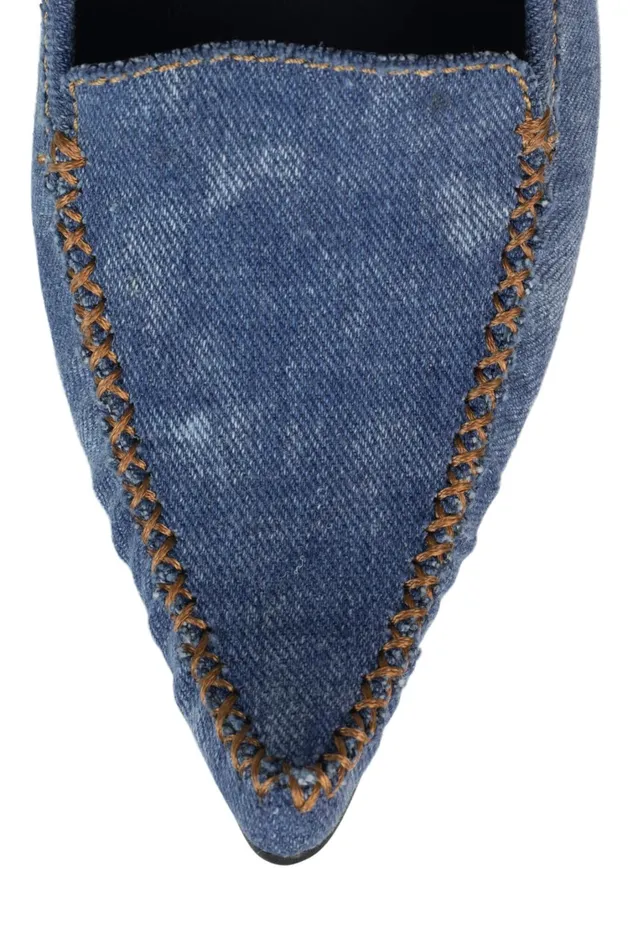 Women Pump Jeffrey Campbell WHIMSICAL Blue Denim