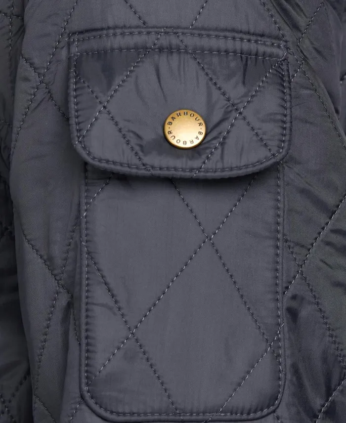 Women Quilted Jackets Barbour BIntl International Polarquilt Jacket Navy