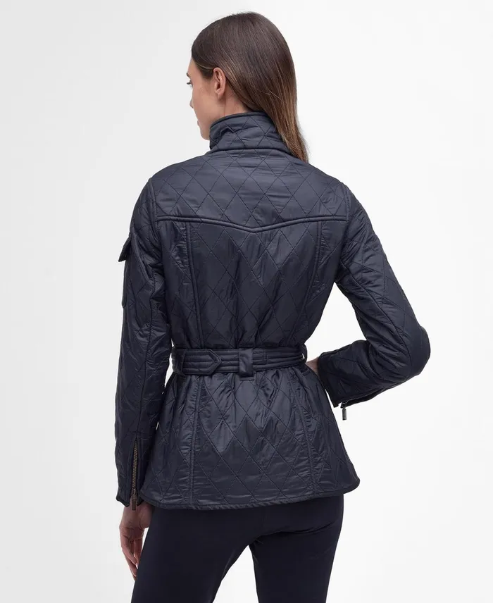 Women Quilted Jackets Barbour BIntl International Polarquilt Jacket Navy