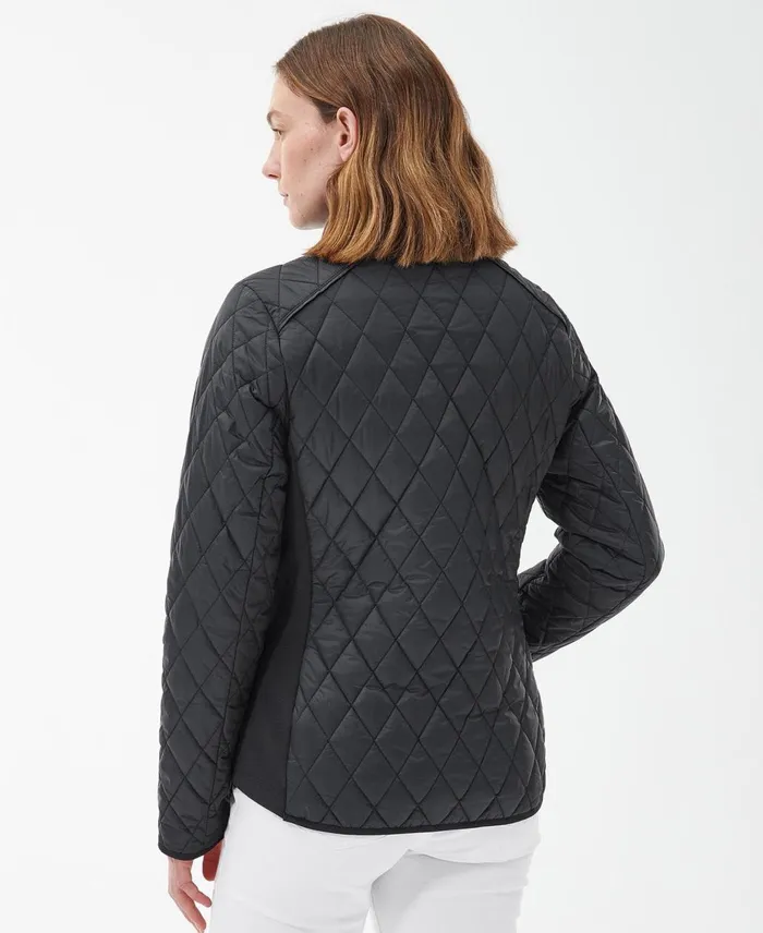 Women Quilted Jackets Barbour Yarrow Quilted Jacket Classic Black