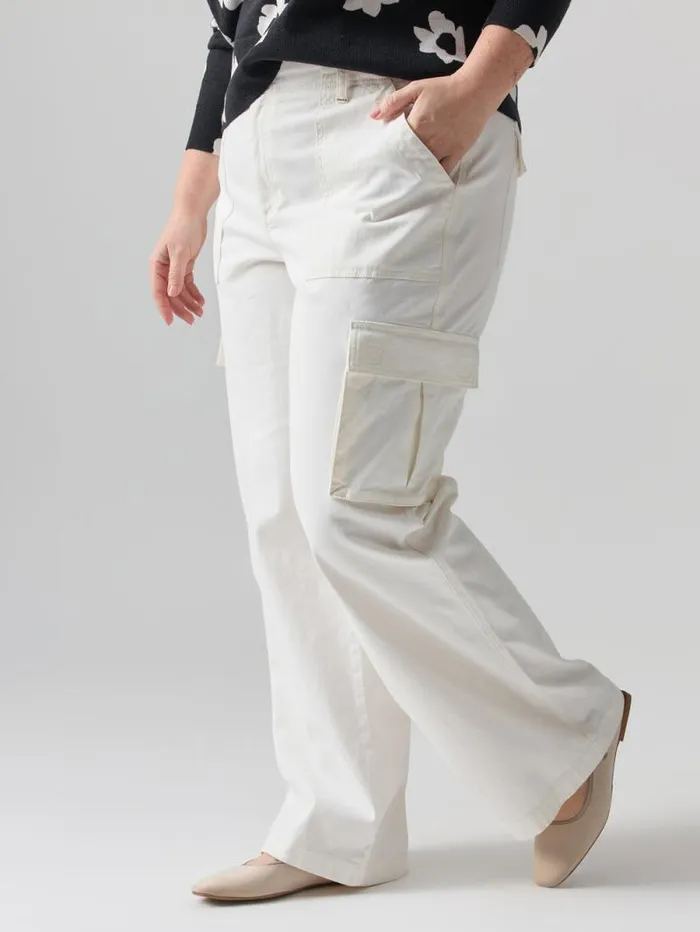 Women Reissue Cargo Standard Rise Pant Powdered Sugar Inclusive Collection Sanctuary Clothing Inclusive