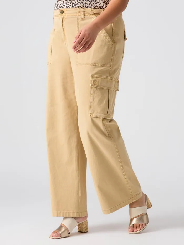 Women Reissue Cargo Standard Rise Pant True Khaki Inclusive Collection Sanctuary Clothing Pants
