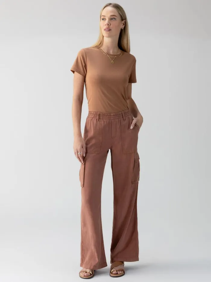 Women Relaxed Reissue Cargo Standard Rise Pant Washed Clay Sanctuary Clothing Pants