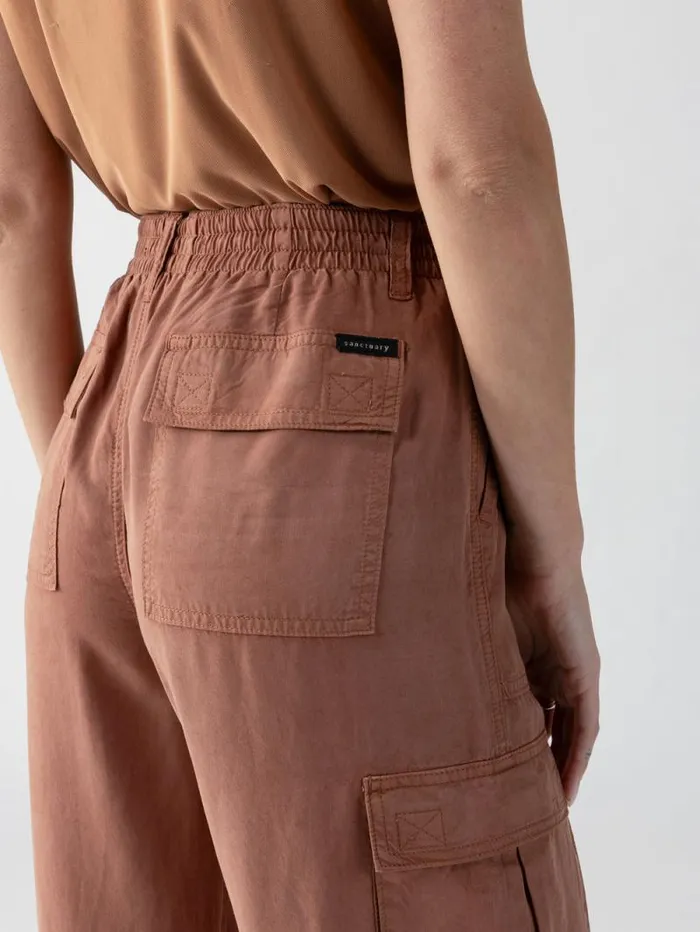 Women Relaxed Reissue Cargo Standard Rise Pant Washed Clay Sanctuary Clothing Pants