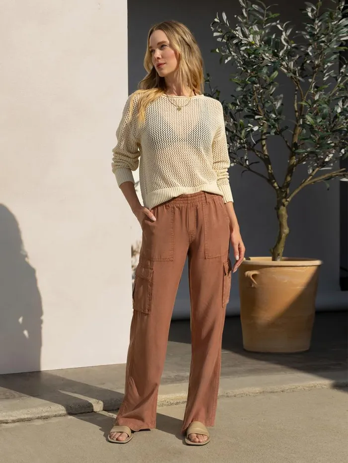 Women Relaxed Reissue Cargo Standard Rise Pant Washed Clay Sanctuary Clothing Pants