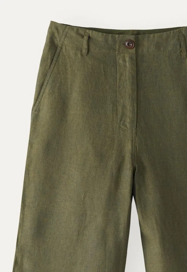 Women Relaxed Straightleg Trousers Poetry Fashion Trousers and Shorts