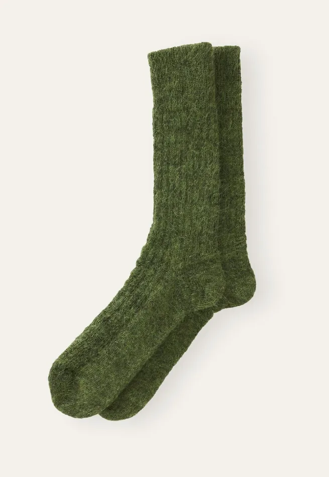 Women Ribbed Socks Evergreen Poetry Fashion Accessories