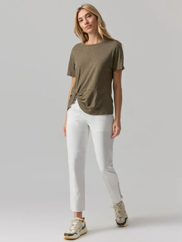 Women Riptide Twist Tee Burnt Olive Sanctuary Clothing Tees and Tops Women Riptide Twist Tee Burnt Olive Sanctuary Clothing Tees and Tops
