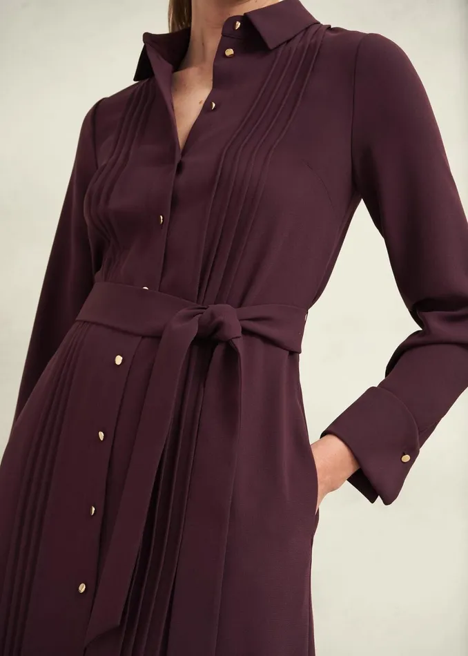 Women Robyn Shirt Dress Malbec Purple Hobbs Dresses and Jumpsuits