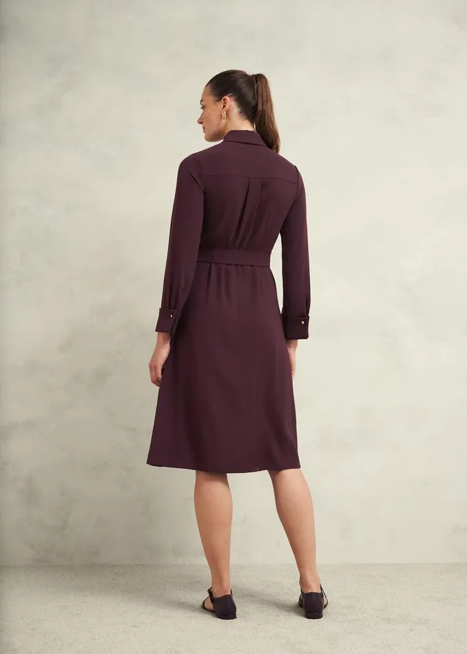 Women Robyn Shirt Dress Malbec Purple Hobbs Dresses and Jumpsuits