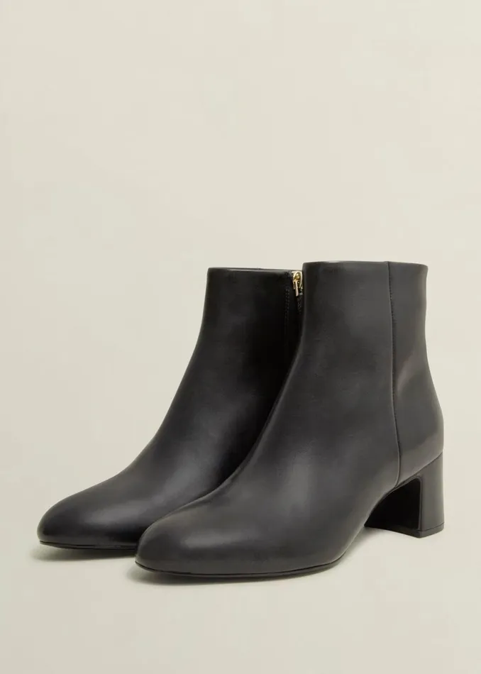 Women Rochelle Leather Ankle Boots Black Hobbs Boots