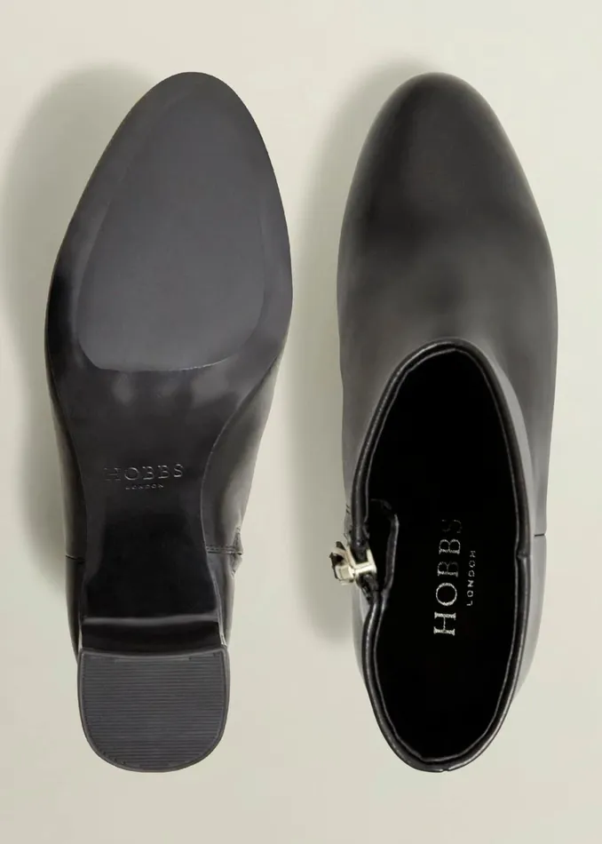 Women Rochelle Leather Ankle Boots Black Hobbs Boots