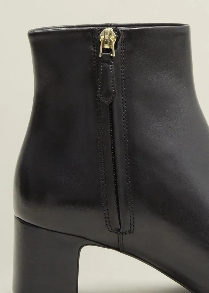 Women Rochelle Leather Ankle Boots Black Hobbs Boots
