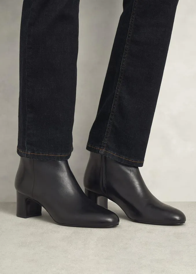 Women Rochelle Leather Ankle Boots Black Hobbs Boots
