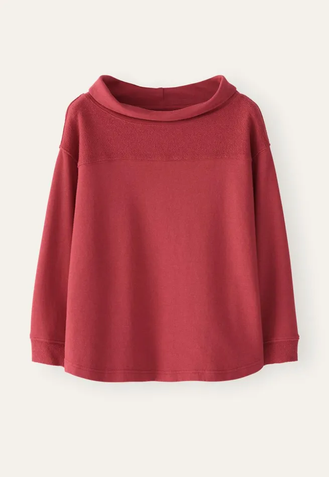 Women Rolledneck Jersey Top Pink Red Poetry Fashion TShirt and Tops