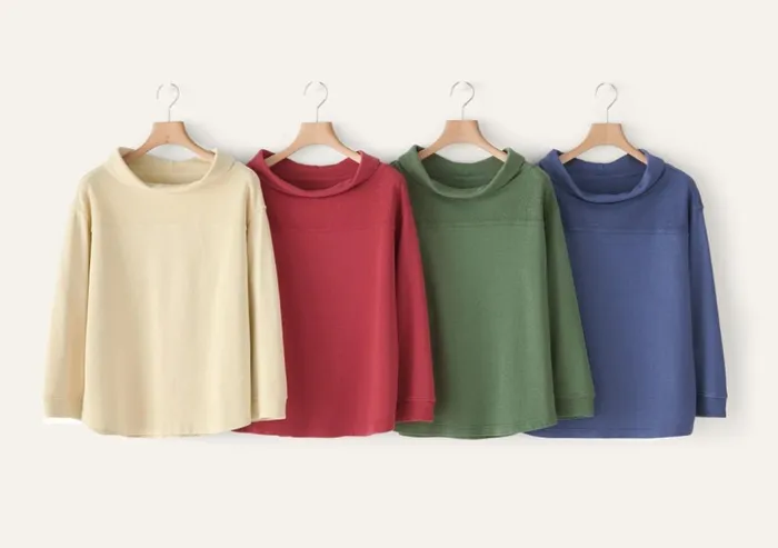 Women Rolledneck Jersey Top Pink Red Poetry Fashion TShirt and Tops