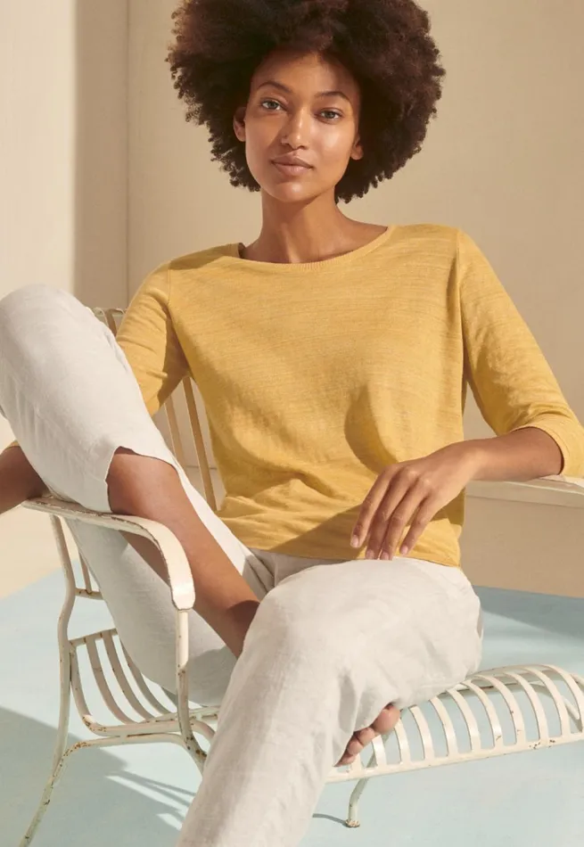 Women Roundneck Top Gold Poetry Fashion TShirt and Tops