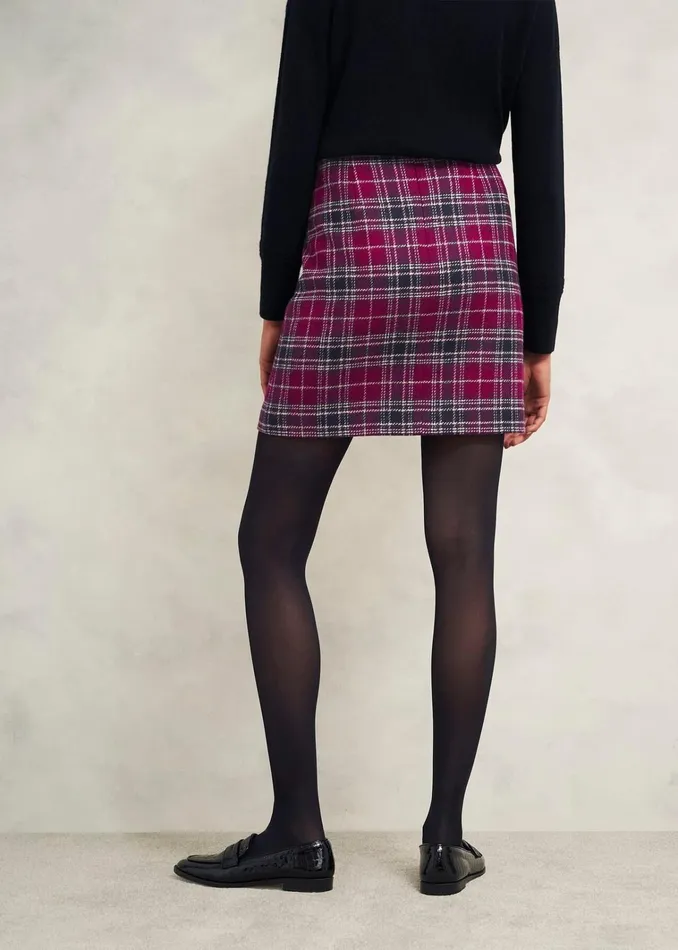 Women Ruthie Wool Skirt Pink Multi Hobbs Skirts