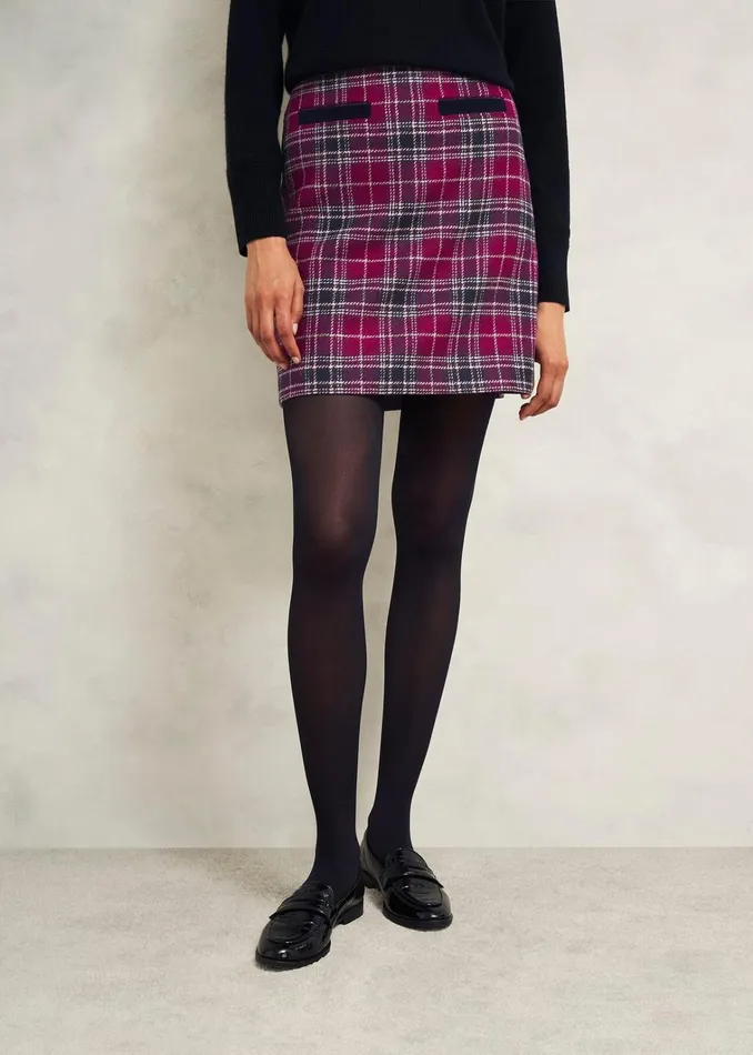 Women Ruthie Wool Skirt Pink Multi Hobbs Skirts
