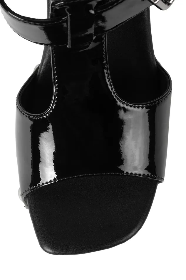 Women Sandal Jeffrey Campbell GALLERIA Black Patent