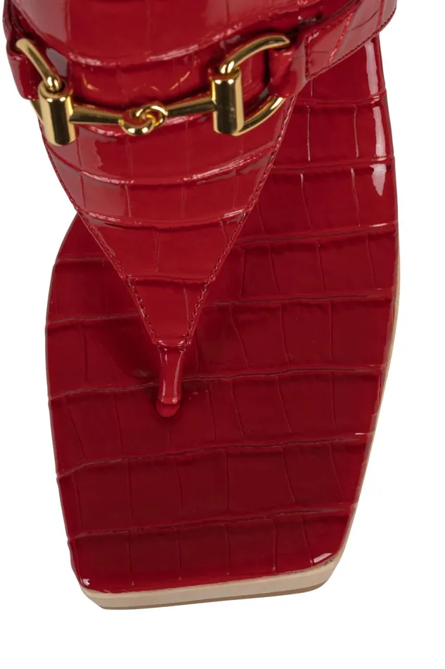 Women Sandal Jeffrey Campbell HAZY Black Croco Gold