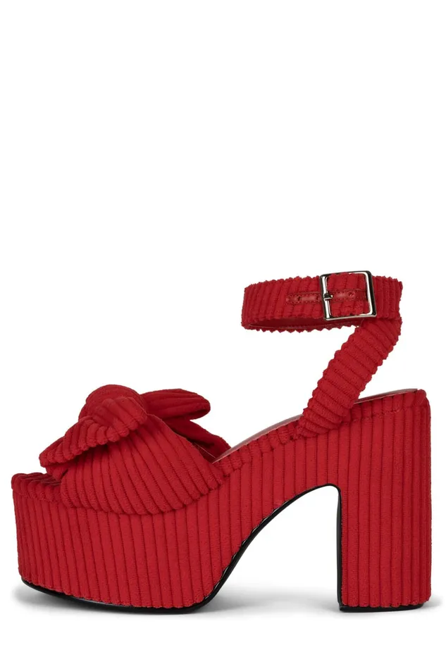 Women Sandal Jeffrey Campbell PICNIC Yellow Stripe Terrycloth