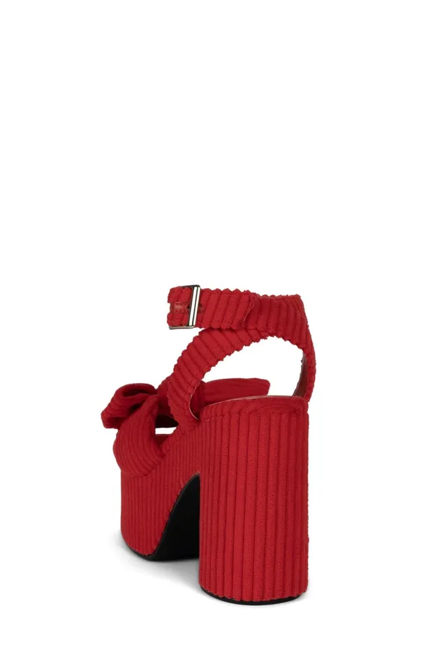 Women Sandal Jeffrey Campbell PICNIC Yellow Stripe Terrycloth