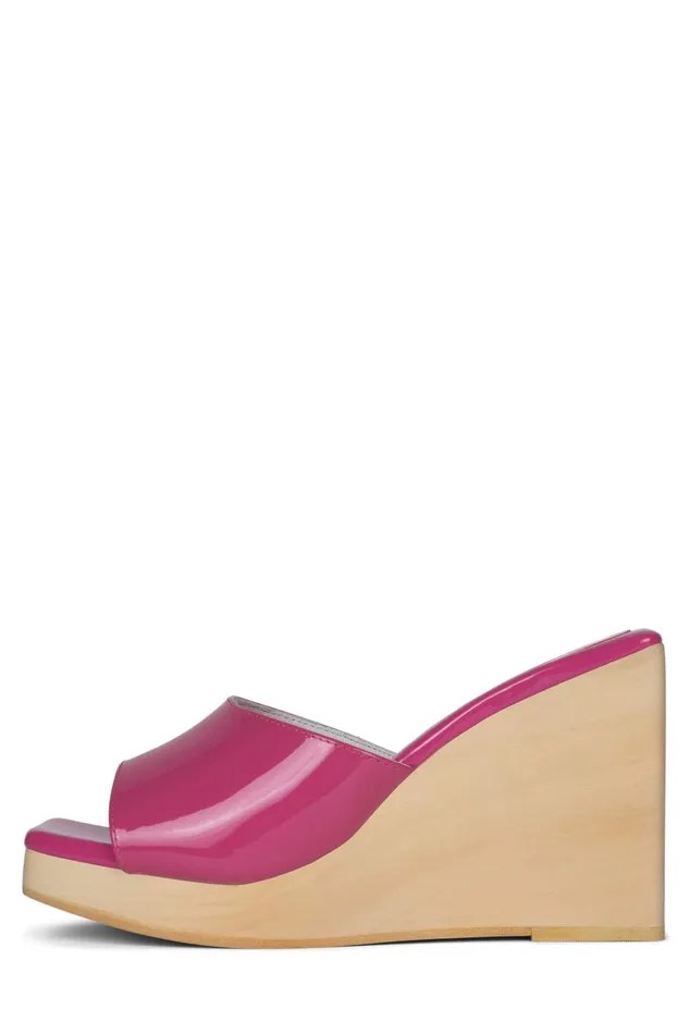 Women Sandal Jeffrey Campbell SIMONA Fuchsia Patent