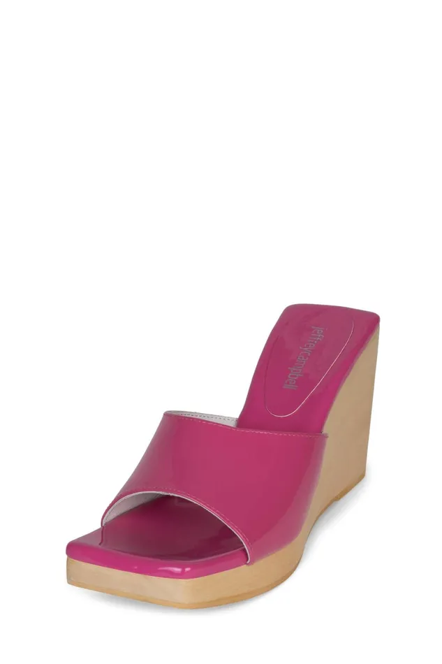 Women Sandal Jeffrey Campbell SIMONA Fuchsia Patent
