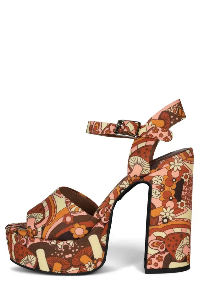 Women Sandal Jeffrey Campbell SUMMERS3 Multi Mushroom