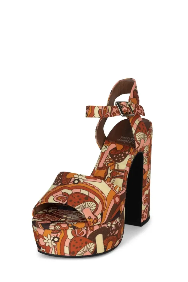 Women Sandal Jeffrey Campbell SUMMERS3 Multi Mushroom