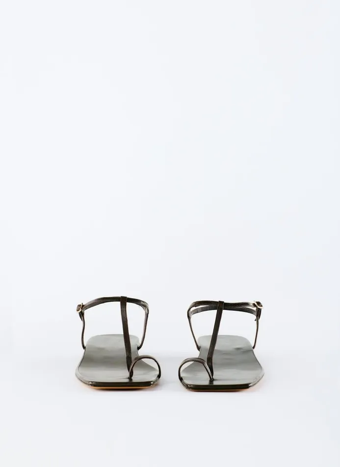 Women Sandals Tibi Barry Kidskin Sandal Brown