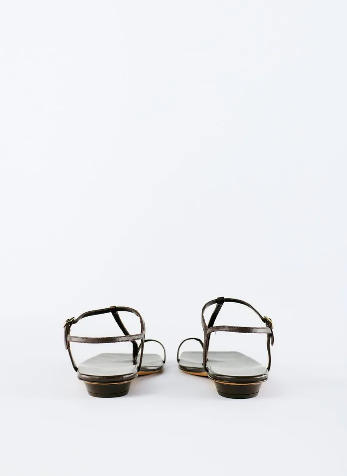 Women Sandals Tibi Barry Kidskin Sandal Brown