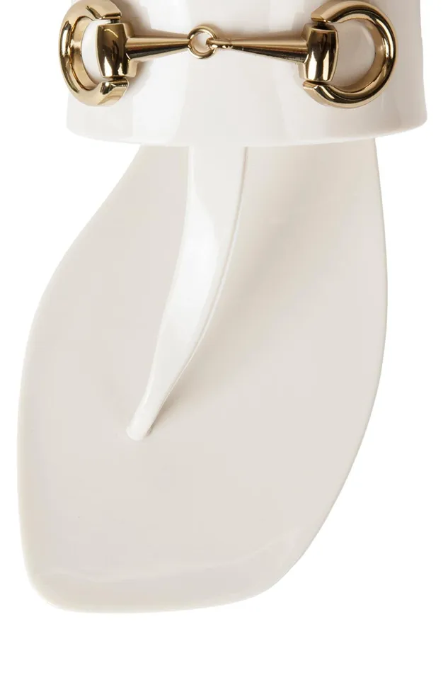 Women Sandals Under 100 Jeffrey Campbell ALILBIT Cream Shiny
