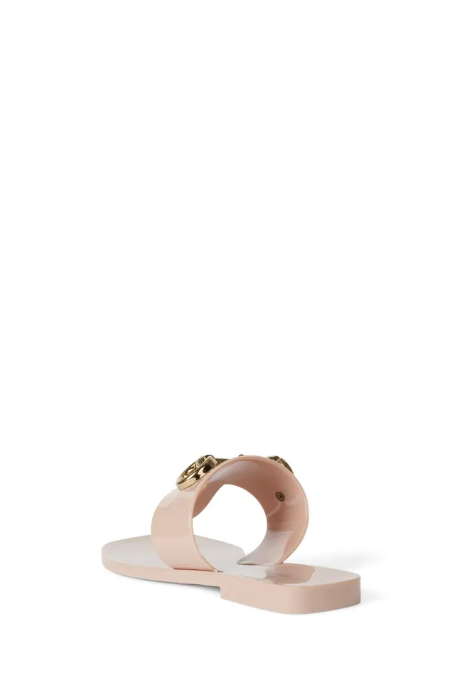 Women Sandals Under 100 Jeffrey Campbell ALILBIT Cream Shiny
