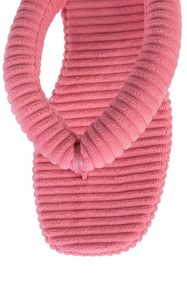 Women Sandals Under 100 Jeffrey Campbell LUAU2 Pink Stripe Terrycloth