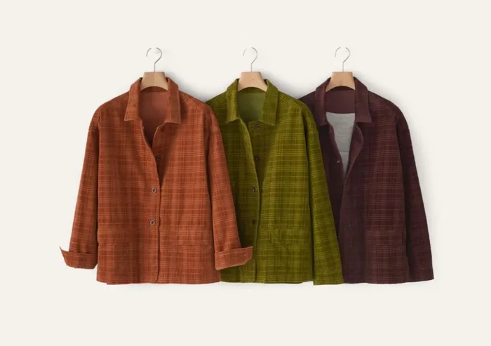 Women Selfcheck Boxy Jacket Chilli Poetry Fashion Jackets and Coats