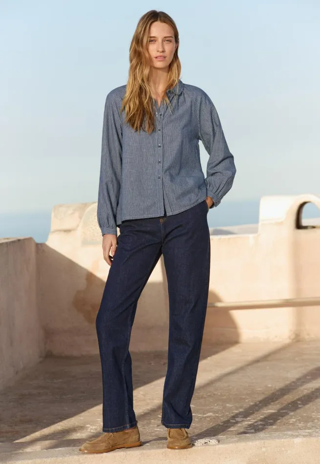 Women Selvedge Jeans Poetry Fashion Trousers and Shorts