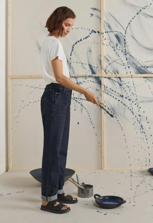 Women Selvedge Jeans Poetry Fashion Trousers and Shorts