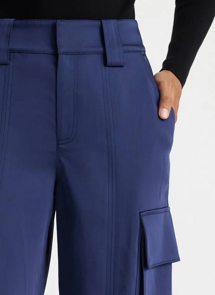 Women Sets ALC Bryan Satin Cargo Pant Evening Blue